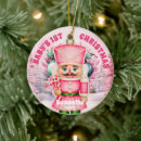 Search for first nutcracker christmas tree decorations Pink