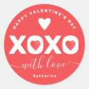Search for xoxo valentines day stickers Red
