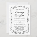 Search for evening wedding invitations Black and white