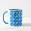 Search for snowflake design mugs Blue
