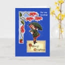 Search for umbrella christmas cards Vintage