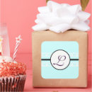 Search for square border stickers Typography