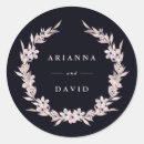 Search for dark pink wedding stickers Botanical