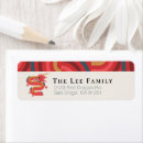 Search for chinese dragon return address labels Chinese new year