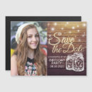 Search for mason jar save the dates String lights