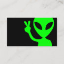 Search for alien business cards Black