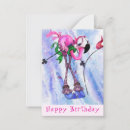 Search for funny flamingo birthday cards Pink