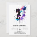 Search for ninja girl birthday invitations Cute