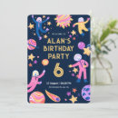 Search for space party invitations Simple