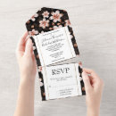 Search for black rose wedding invitations Feminine