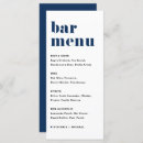Search for retro wedding menus Bar