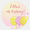 Search for pink lemonade stickers Birthday
