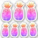 Search for pineapple fruit stickers Watercolor