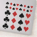 Search for deck of cards stickers Gambler