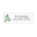 Search for mistletoe return address labels Greenery