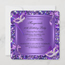 Search for masquerade birthday invitations Purple