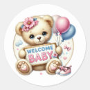 Search for welcome baby girl stickers Bear