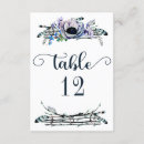 Search for blue flower table cards Boho chic