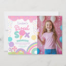 Search for rainbow candy land invitations For kids