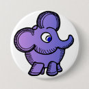 Search for elephant cartoon badges Wildlife