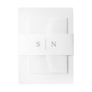 Search for dusty blue invitation belly bands Trendy