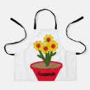 Search for green daisy aprons Red
