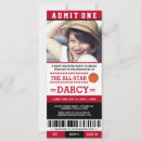 Search for sports ticket baby shower invitations For her