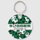 Search for soccer round key rings Green