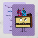 Search for 58th birthday invitations Party