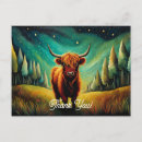 Search for scottish thank you cards Highland cow