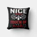Search for naughty or nice cushions Typography