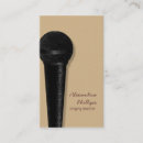 Search for microphone business cards Modern