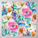 Search for bright flowers posters Watercolor