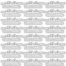 Search for glossy return address labels Black and white