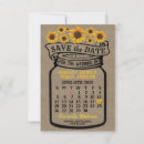 Search for country mason jar invitations Sunflower