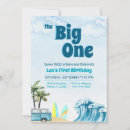 Search for the big one birthday invitations Wave