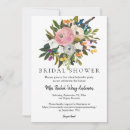 Search for bright floral bridal shower invitations Greenery