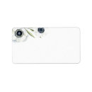 Search for blank floral labels Blue