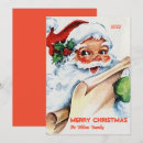 Search for old fashion christmas cards Red
