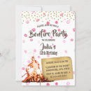 Search for bonfire birthday invitations Smores
