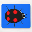 Search for ladybirds mousepads Black