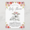 Search for lamb baby girl shower invitations Animals