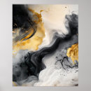 Search for fluid painting posters Black and white