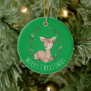 Search for fawn deer christmas tree decorations Wreath