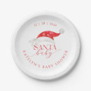 Search for santa baby plates Christmas baby shower