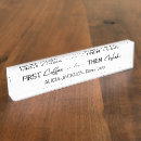 Search for quotes name plates Black and white