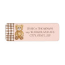 Search for brown animal return address labels Cute