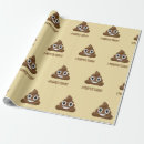 Search for poop emoji wrapping paper Funny