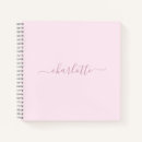 Search for pale pink notebooks Feminine
