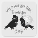 Search for love bird wedding stickers Silver
